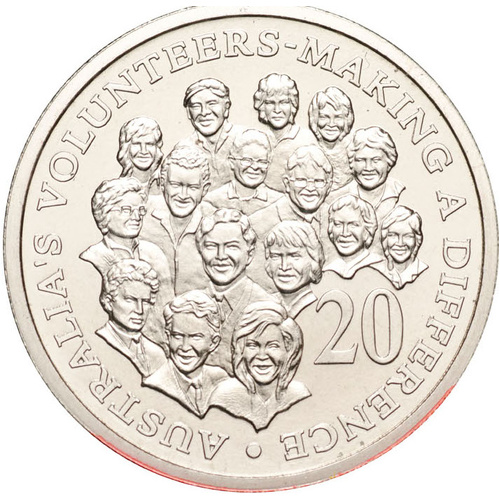20c 2003 Volunteers Lightly Circulated Aus Twenty Cent Coin
