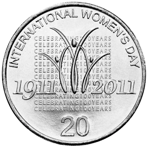 20c 2011 International Womens Day Lightly Circulated Aus Twenty Cent Coin