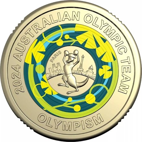 $2 2024 Olympic Paris Olympism Lightly Circulated Aus Two Dollar Coin