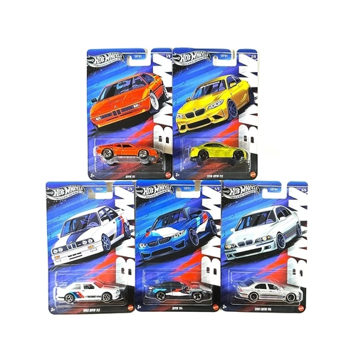 2025 Hot Wheels THEMED SILVER SERIES BMW FULL SET OF 5 - M1 , M2 , M3 , M4 , M5