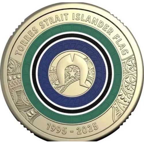 2025 Torres Strait Islander Flag $2 Coin - Ex RAMint Roll