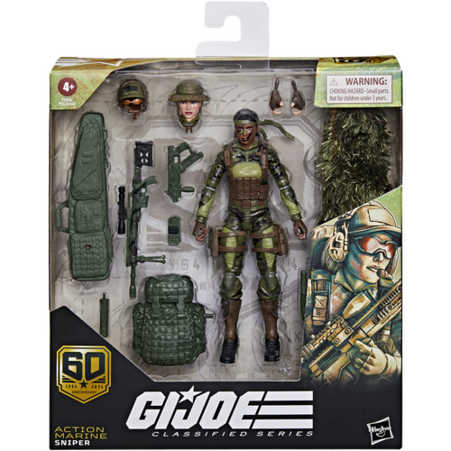 G.I. Joe - Action Marine Sniper 60th Anniversary Classified Series Deluxe 6" Scale Action Figure