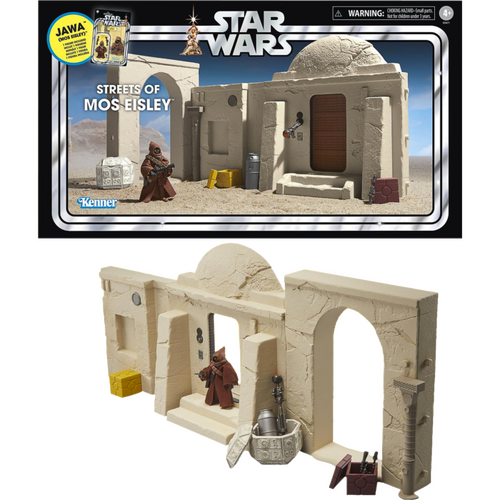 Star Wars Episode IV: A New Hope - Streets of Mos Eisley with Jawa Vintage Collection Kenner 3.75" Scale Action Figure Diorama Playset
