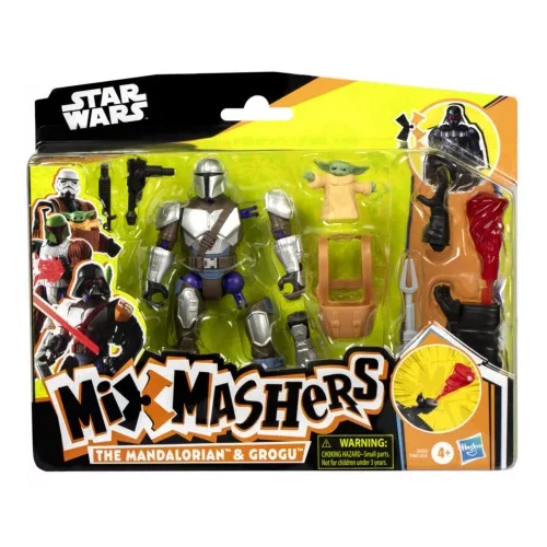 Star Wars Mixmashers Mando And Grogu Dlx Figure