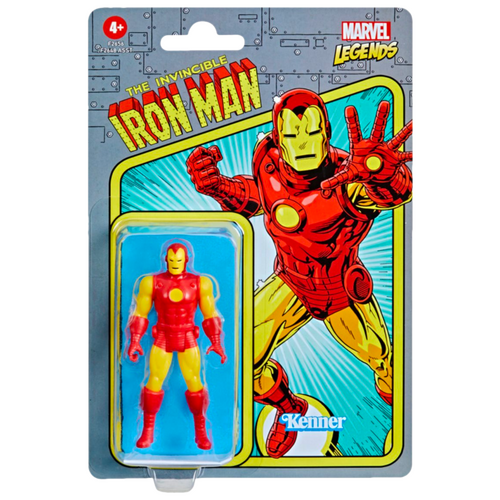 The Invincible Iron Man - Iron Man Marvel Legends Retro Kenner 3.75” Action Figure