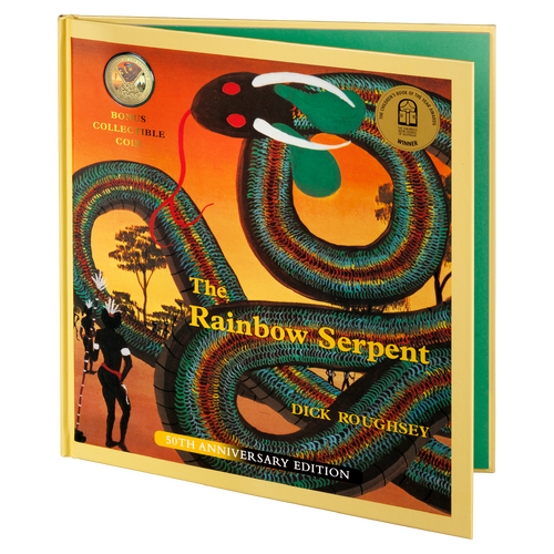 Deluxe Special Edition Book - Anniversary of the Rainbow Serpent 20c Gold-Plated Coloured Uncirculated Coin 2025