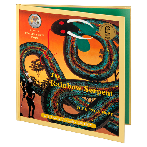 Special Edition Book - 50th Anniversary of the Rainbow Serpent 20c Coloured Uncirculated Coin 2025