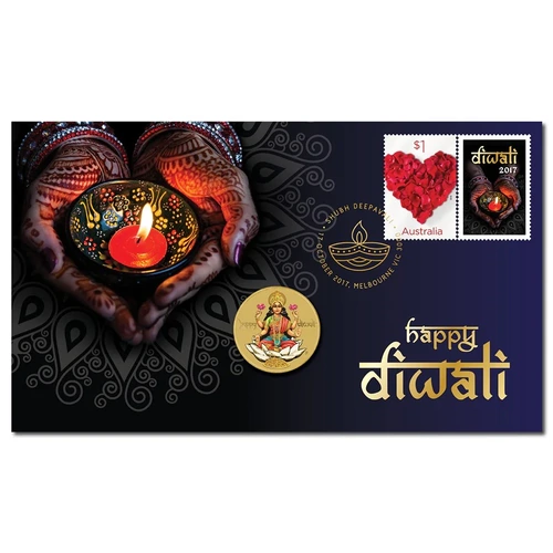 Tuvalu PNC 2017 Happy Diwali COIN