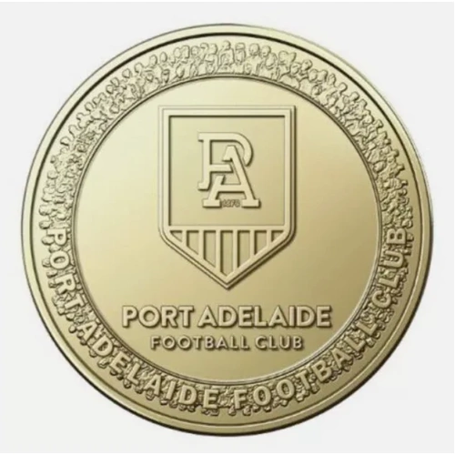 AFL 2023 "PORT ADELAIDE FOOTBALL CLUB" $1.00 Dollar Collection Coin UNC