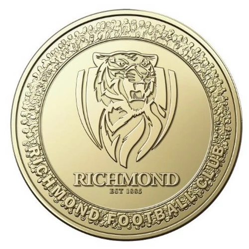 2023 AFL $1 ONE DOLLAR PREMIERSHIP SEASON UNC COIN | RICHMOND TIGERS uncirculated
