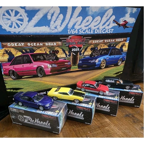 Oz Wheels 1:64 Red Bellies Limited Edition Expo Holden Ford Xa Vk Ba Hj Set