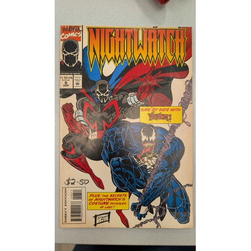 Marvel Comics Nightwatch - Side by Side with Venom Used Condition
