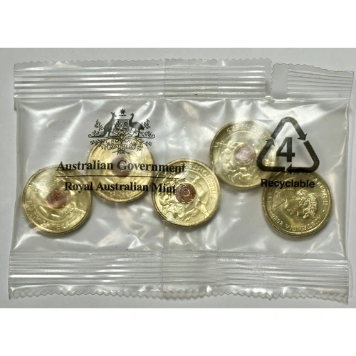 2020 Australian Firefighters $2 RAM Coloured Coin Bag (5 Coins)