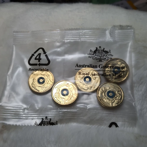 NEW UNC 2021 $2 AMBULANCE SERVICE RAM MINT BAG TWO DOLLAR COIN ANDA (5 COINS