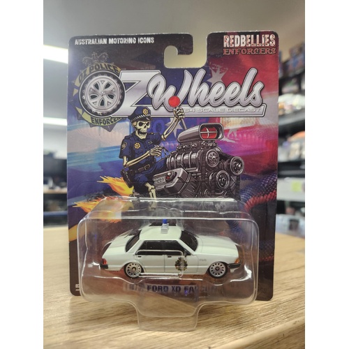 Oz Wheels Carded Red Bellies ENFORCERS 1979 Ford XD Falcon White