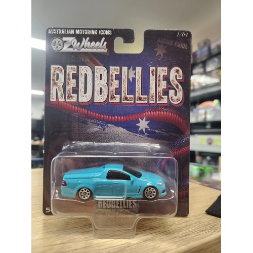 Oz Wheels Carded Red Bellies Mystery Car VF Maloo Blue