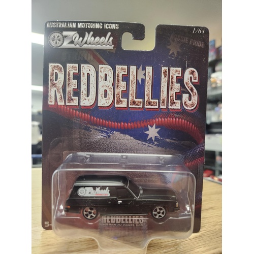 Oz Wheels Red Bellies Carded Holden HJ Panel Van Black