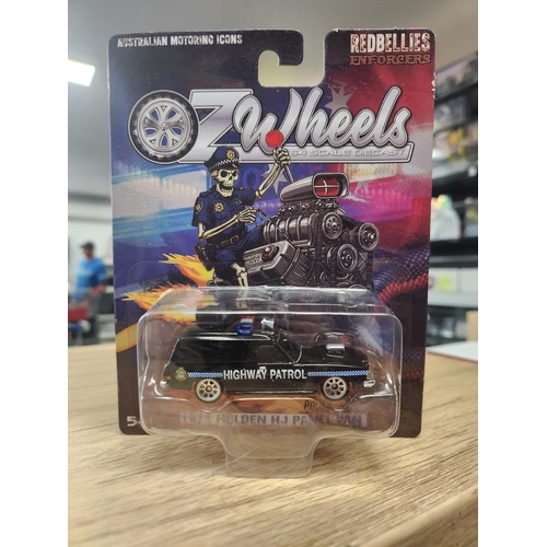 Oz Wheels Carded Red Bellies ENFORCERS 1974 Holden HJ Panel Van