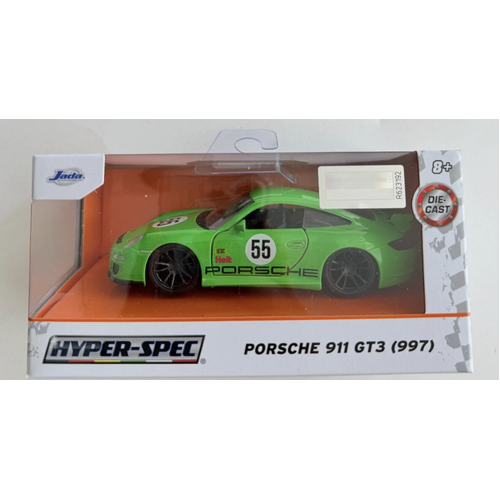 Jada Hyper-Spec Porsche 911 GT3 (997) 1:32 Scale Diecast NEW 2025