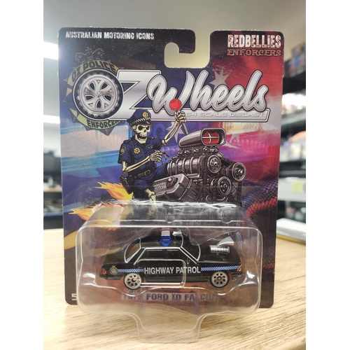 Oz Wheels Carded Red Bellies ENFORCERS 1979 Ford XD Falcon Black