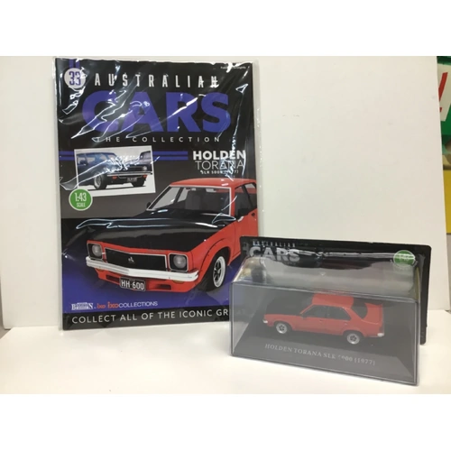 AUSTRALIAN CARS THE COLLECTION 1977 HOLDEN TORANA SLR 5000 - MAGAZINE ISSUE #33