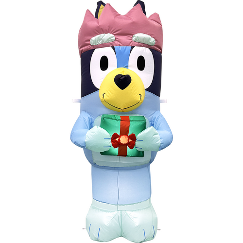 Bluey 1.52m Bluey with Present Christmas Inflatable decoration