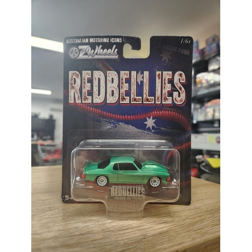 2025 Oz Wheels REDBELLIES MYSTERY BOXES 1972 HOLDEN HQ MONARO COUPE GREEN