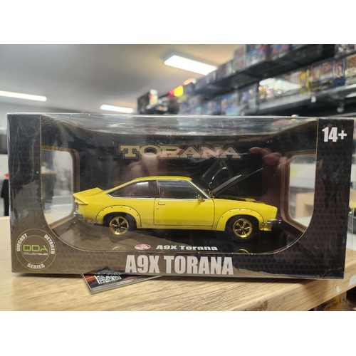 CHASE VERSION dda 1:24 Scale Holden A9X Torana Hatch – Yellow dda807