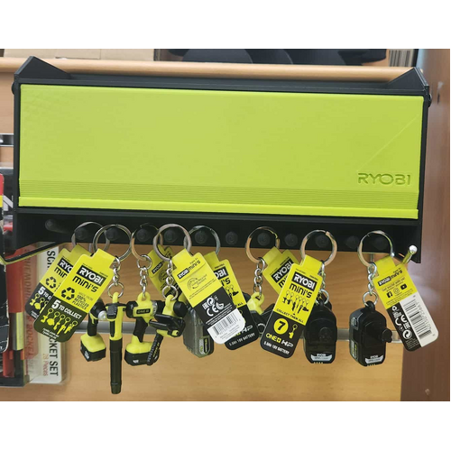 Ryo bi Key chain holder 12 peg with cabinet ideal for keychains