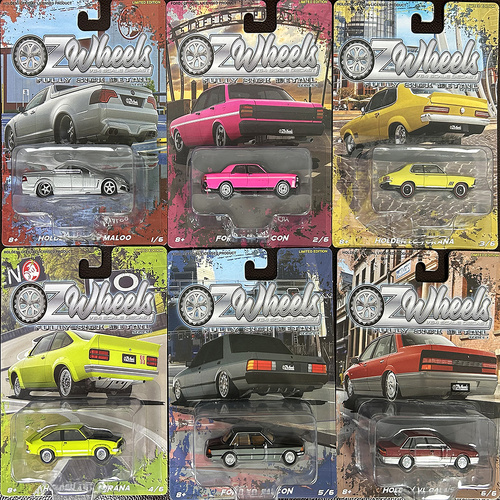 Sealed case chase chance 2 x 1:64 R1 Fully Sick Detail fsd OZ Wheels set of 6 torana maloo falcon calais