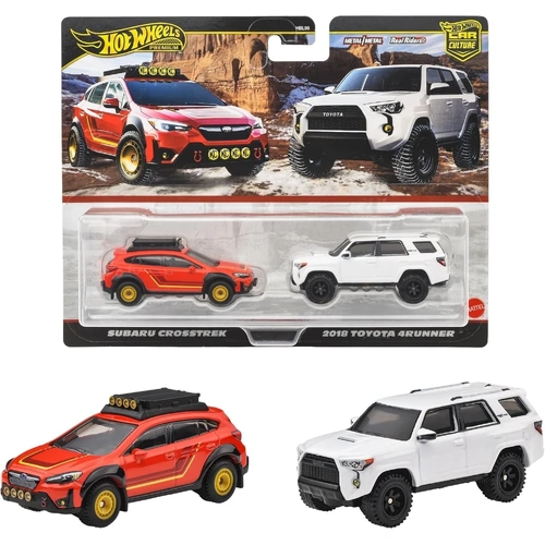 HOT WHEELS PREMIUM SUBARU CROSSTREK + 2018 TOYOTA 4RUNNER TWIN PACK PSL