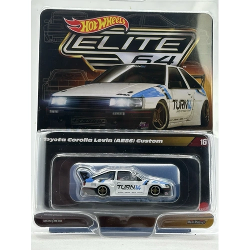 Hot Wheels Hot Wheels Elite White 64 Toyota Corolla Levin (AE86) Custom