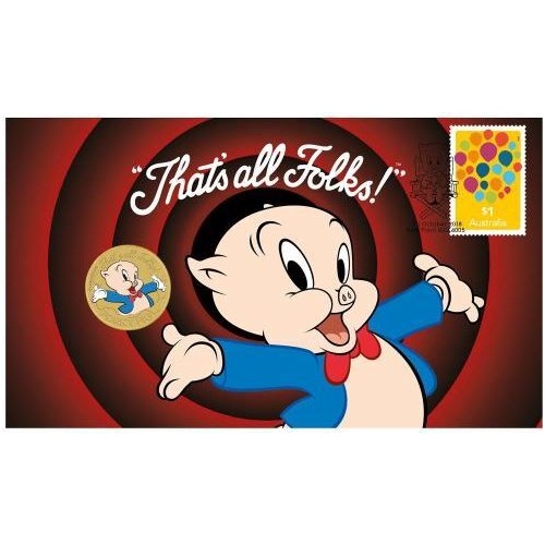 2018 $1 PNC Porky Pig "That's all Folks!" Looney Tunes