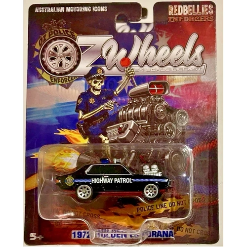 Oz Wheels Carded Red Bellies ENFORCERS 1972 Holden LJ Torana