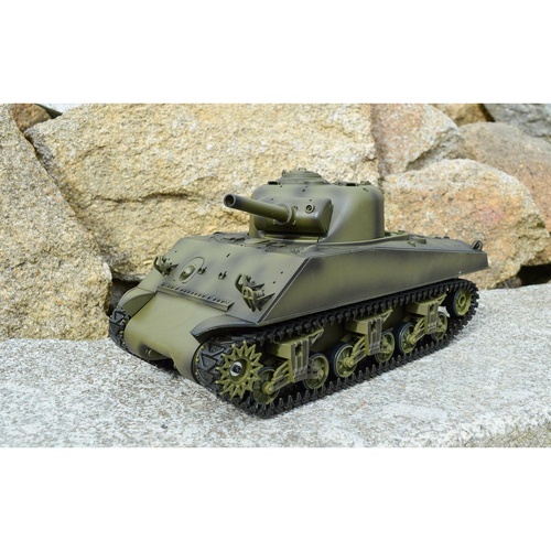 2.4Ghz HengLong Tank 3898-1 7.0 Versions 1/16 Scale USA M4A3 Sherman RC Tank remote controlled