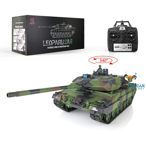 Henglong  2.4Ghz Remote Control RC Tank Model Heng Long 1/16 Scale TK7.0 Main Board Leopard2A6 3889 Ready to Run