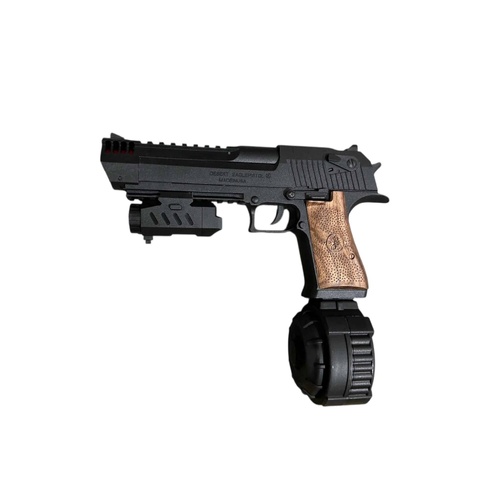 Nylon Desert Eagle Pistol AEG Gel Blaster With Stick Mag And Drum Mag