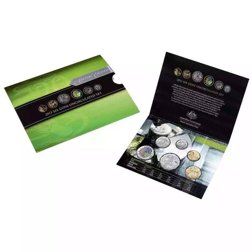 2013 Six Coin Mint Set with Coloured 20c Coin (Special Edition)