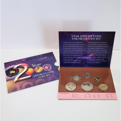 2000 " MILLENNIUM " 6 Coin RAM MINT Uncirculated Set