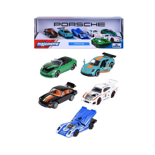 Majorette Porsche Edition Set of 5