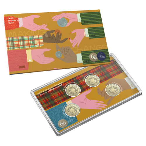 60th Anniversary of Decimal Currency - $1 Four-Coin Set
