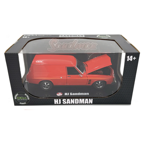DDA HJ Holden Sandman Panel Van in Mandarin Red 1/24 dda521