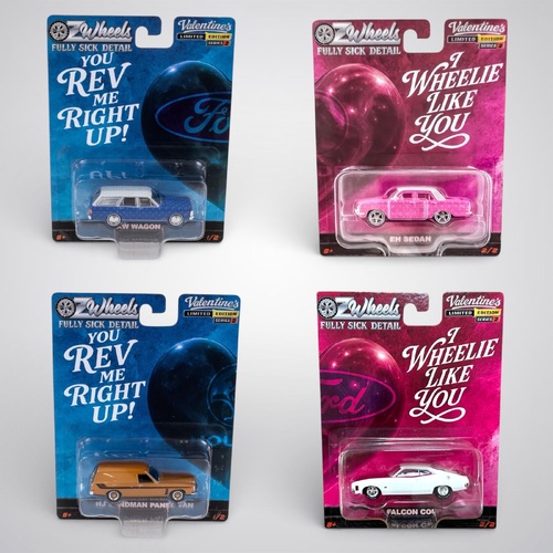 1:64 Scale OZWheels FSD Valentines Day Paired Series Full Set