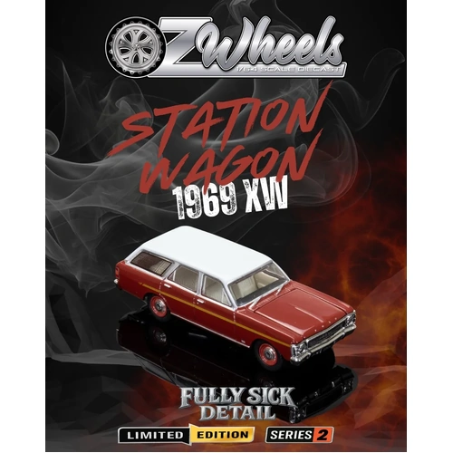 1:64 Oz Wheels FSD Road Series 2 ford station wagon 1969 XW
