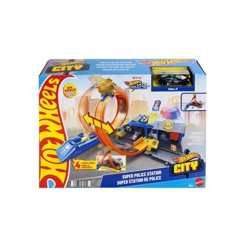 Hot Wheels  City Super Police Station Playset