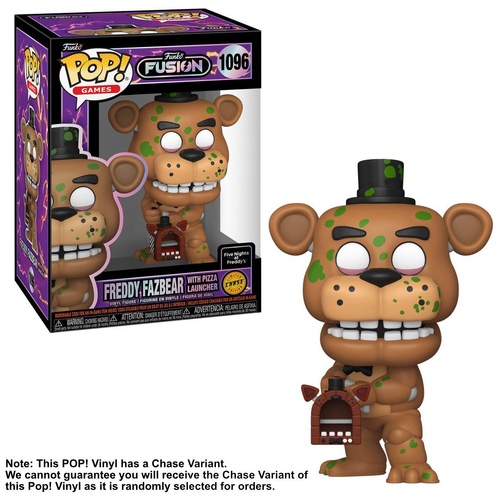 Funko POP Vinyl - Games Fusion - Freddy Fazbear With Pizza Launcher #1096 Chase