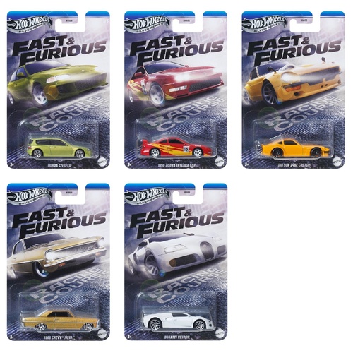 2025 Hot Wheels Silver Series Fast & Furious 5 Car Set