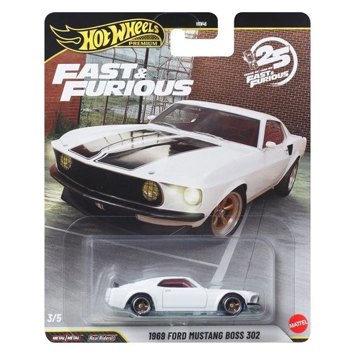 Hot Wheels Premium Fast and Furious 25 Years 1969 Ford Mustang Boss 302 Diecast