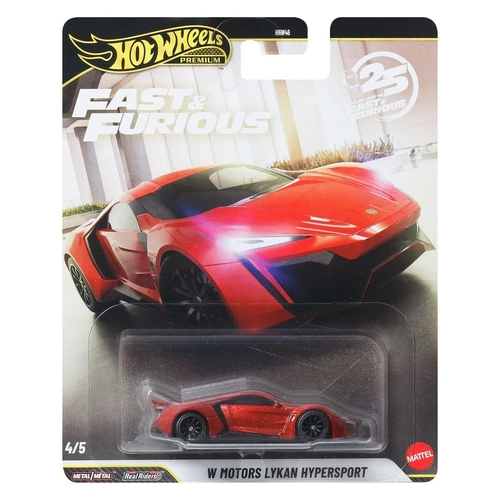 Hot Wheels Premium Fast and Furious 25 Years W Motors Lykan Hypersport Diecast V