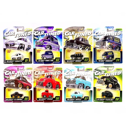 CarTuned Series 5 Mainline Assortment Complete Set Of 8 Car Tuned 1/64 NO CHASE